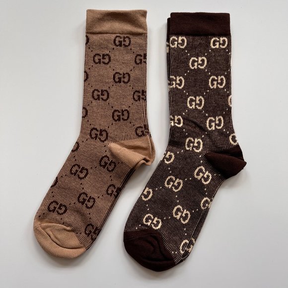 GUCCI SOCKS PACK OF 2 Comes with Original Box - Picture 2 of 4